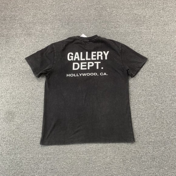 Gallery Gray Short Sleeve Letter Graffiti Print - Picture 5 of 12